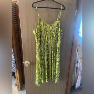 NWT Torrid neon snake dress